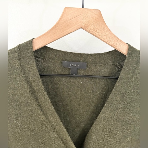 J. Crew Tie Detail Cardigan Green Size XS - Picture 4 of 5
